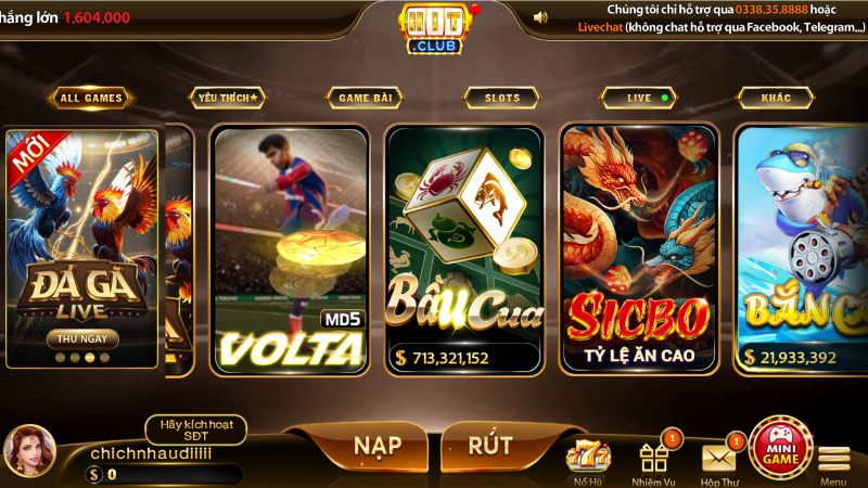 Bầu cua HITCLUB phổ biến rộng rái