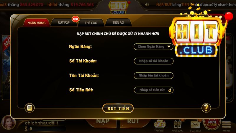 Những điều kiện quan trọng cần tuân thủ khi rút tiền Hitclub