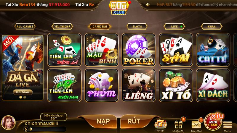 Top 4 game bài Hitclub hot nhất hiện nay không thể bỏ lỡ