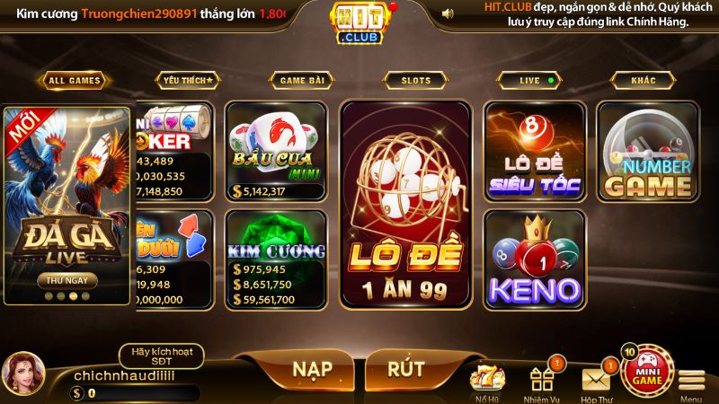 Ưu điểm nổi bật của lô đề HITCLUB